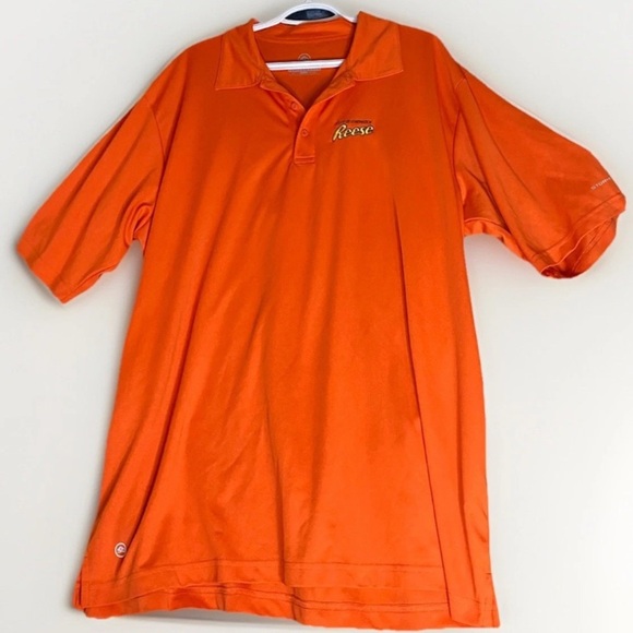 Stormtech Performance 2XL Orange REESE Chocolate Embroidered Polo Golf Shirt - Picture 1 of 9